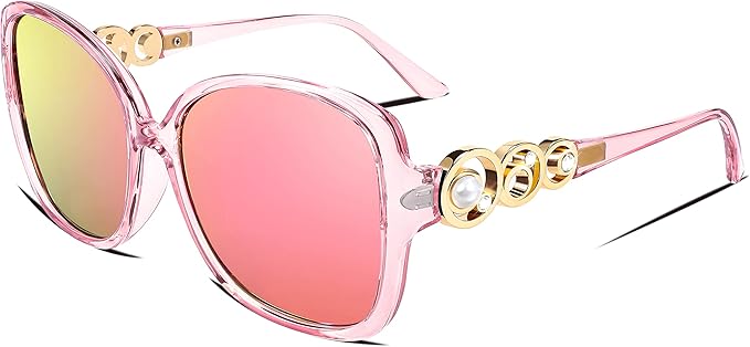 Lentes Fashion Rosa con Perla