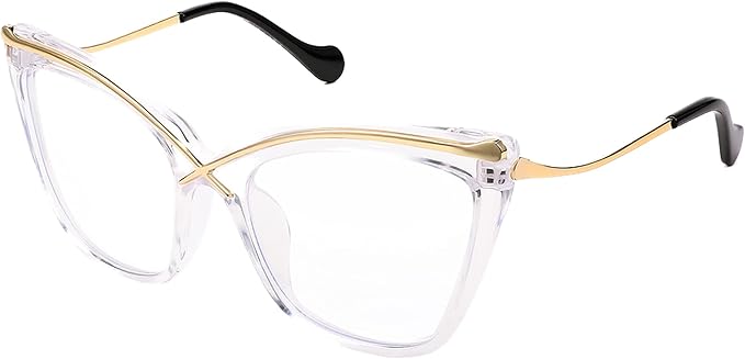Armazón Cat-Eye Cristal Dorado